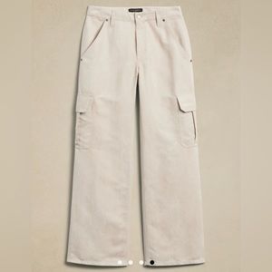 Banana Republic Vegan Suede Cargo Pants
